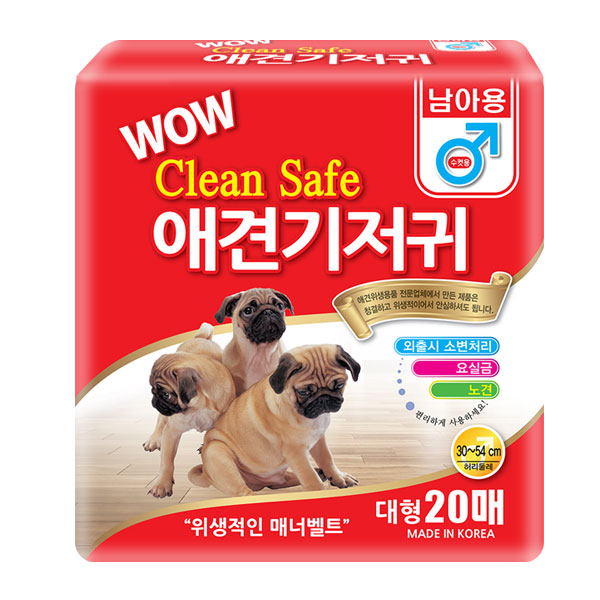 크린세이프애견기저귀수컷대형20매